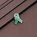 Cerebral Palsy Awareness Ribbon Pin Cerebral Palsy Awareness Month Gifts Green Ribbon Pin (Cerebral Palsy pin)