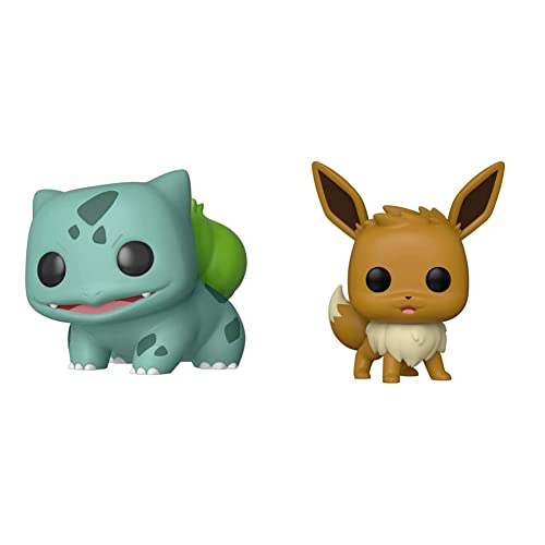 Funko Pop! Games: Pokemon - Bulbasaur,Multicolor &Amp; Pop! Games: Pokemon - Eevee Vinyl Figure