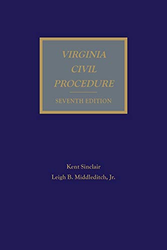 Virginia Civil Procedure 1663304688 Book Cover
