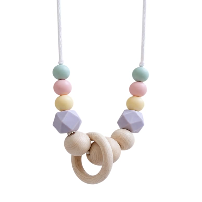 LITTLE Collier d’allaitement pour maman bois et silicone |...