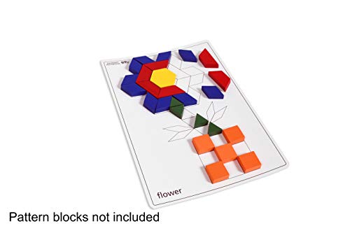 Learning Advantage 7149 Pattern Block Cards - Set Of 20 Double-Sided Cards - Early Geometry For Kids - Teach Creativity, Sequencing And Patterning #TOP2