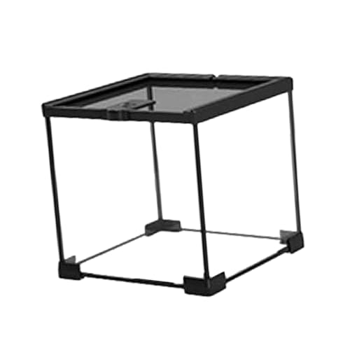 Fenteer 爬虫類テラリウム飼育箱 スライドドア付き ポータブル 通気孵化ケース カエル カイコ カタツムリ用, 20cm×20cm×20CM