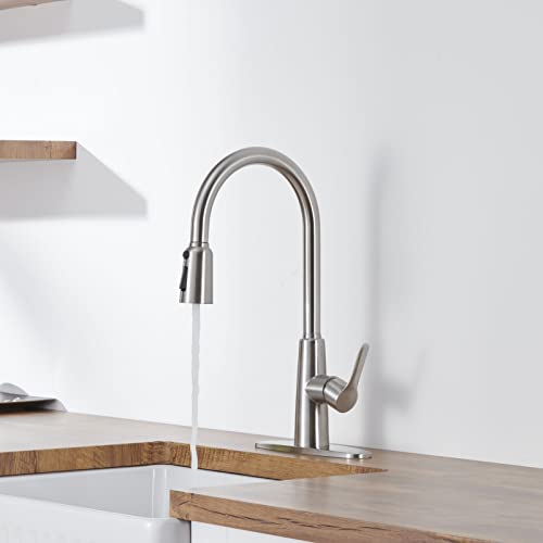 Pulvérisateur brossé performant pour robinet de cuisine en acier inoxydable à 3 voies