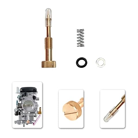 Motorcarb CV Carburetor Idle Mixture Screw for Keihin CVK34 CVK36 CV40 CVK40 KLR650 Carb Cover