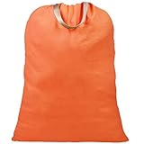 LOLOMLO Extra Large Canvas Laundry Bags with Handles & Drawstring Closure, Heavy Duty Tears Resistan