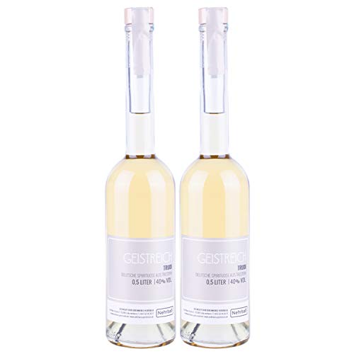 Nehrbaß - 2er Set “Trudi” Deutsche Spirituose aus Trestern 0,5 Liter - Premium Tresterbrand 40% Vol. - Schnaps Brand aus Deutschland (37,80 Euro/Liter) Cover