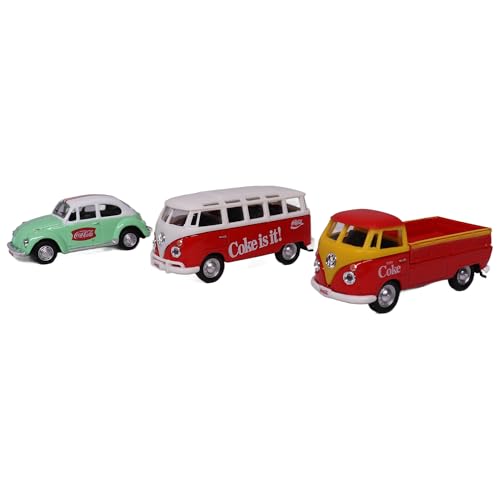 Set de regalo Volkswagen Coca Cola 3 piezas 1:72 miniatura 3