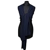  Chal chiffon color azul marino novia boda