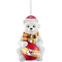 FOCO Kansas City Chiefs Polar Bear Holiday Ornament