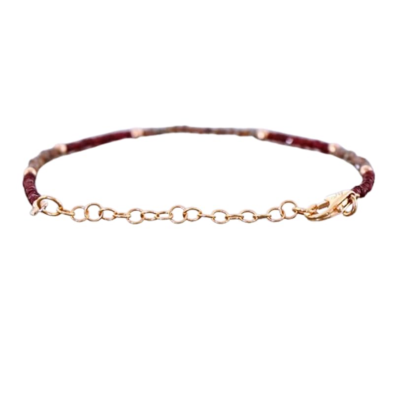 Bracelet en diamant et rubis pour homme et femme, cadeau précieux avec fermoir ajustable