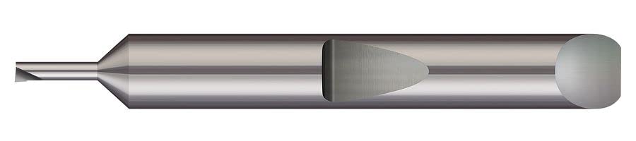 Micro 100 QMBB-050100 Boring Bar - Quick Change, .050" Rotational Min Bore Dia, .100" Max Bore Depth, .006" Proj, .025" Offset, 3/16" Shank Dia, 1-1/2" OAL, Uncoated