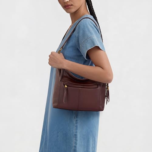 Image of The Sak Alameda Hobo Bag - Premium Large Leather Women's Handbag for Everyday & Travel - Durable Purse With Zipper Pocket