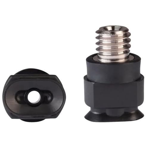 Ventosa de vacío industrial rectangular neumática de color negro, almohadilla de succión 4