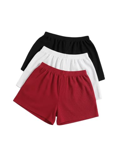 Image of SOLY HUX Women's Summer Shorts 3 Packs Casual Comfy Shorts Sets
