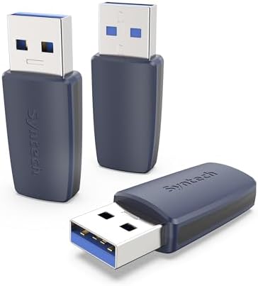 Syntech USB C to USB Adapter Pack of 3, USB C Female to USB 3.0 Male Adapter, Type C Charger Cable Power Converter Compatible with iPhone 15 iPad Pro Samsung S23 Apple Watch Series 9 AirPods CarPlay