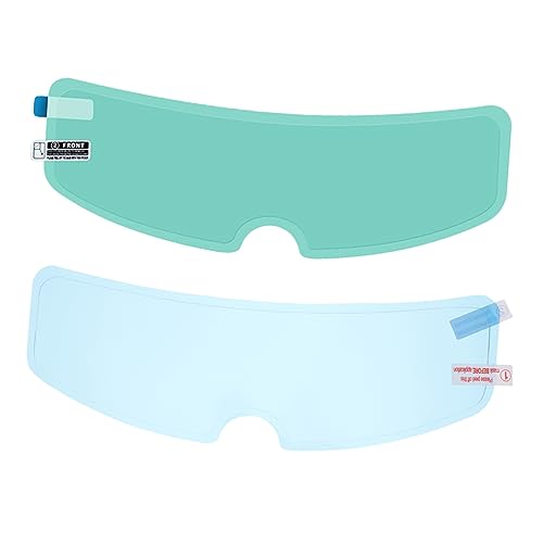 Vaguelly 1 Set Motorcycle Fog and Rainproof Film Shield Enhanced Clarity for Safe Riding Foggy and Rainy Conditions Durable and Wear Resistant Protection