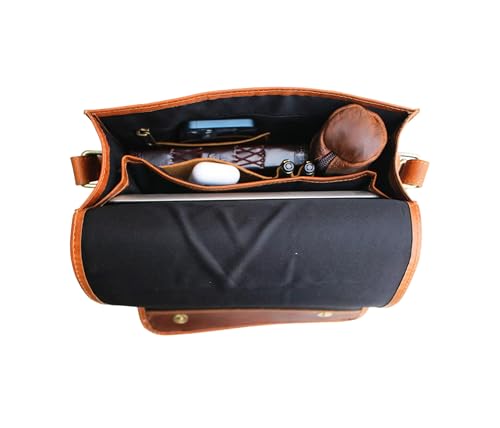 leather messenger bag laptop case office briefcase gift for men computer distressed shoulder bag4