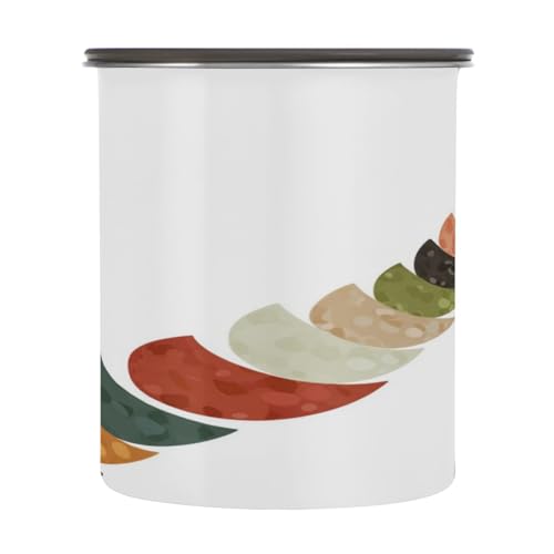 Envase de café colorido con tapa 500ml acero inoxidable