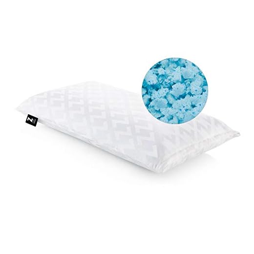 MALOUF Z Shredded Gel Infused Memory Foam Pillow - Queen, White