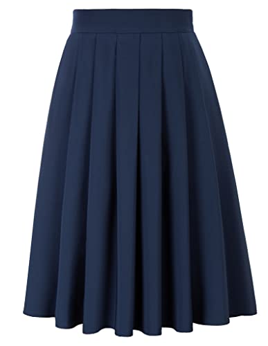 Festlicher Navy Blauer Übergrößen-Rock für Damen - Komfort und Stil in einem!