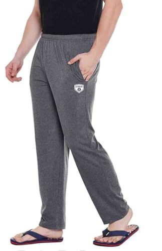 Image of Trackpant for Men Cotton Design Comfortable Casual Jogging Gym Track Pants (Grey Cotton Trackpant-04)