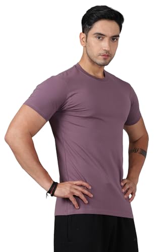 Image of Men's Crew Neck Slim Fit Gym Sports T-Shirt