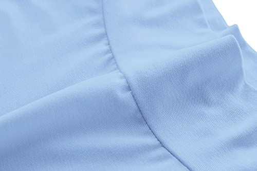 Image of Kindcall Womens Slim Fitted Mock Turtleneck Tops Long Sleeve Lightweight Base Layer Shirts
