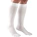 Truform 20-30 mmHg Compression Stockings for Men and Women, Knee High Length, Closed Toe, White, X-Large (8865WH-XL)