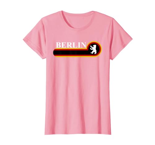 Capital of Germany Berlin Berlin Bear T-Shirt, Women, Pink, Small