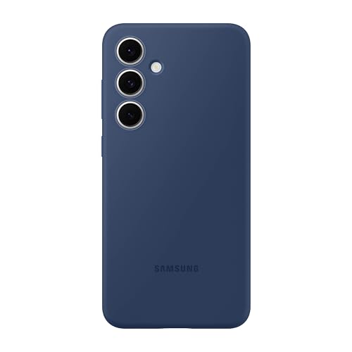 Image of Samsung Galaxy S24 FE Silicone Phone Case, Protective Cover with Color Variety, Smooth Grip, Soft and Sleek Design, Seamless Fit, US Version, Blue