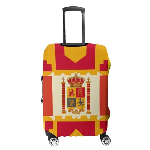 Travel Wheeled Suitcase Sleeve Dustproof Anti-scratch Spanish Flag Pattern Luggage Case Protective Cover For 19-32 Inch Luggage4