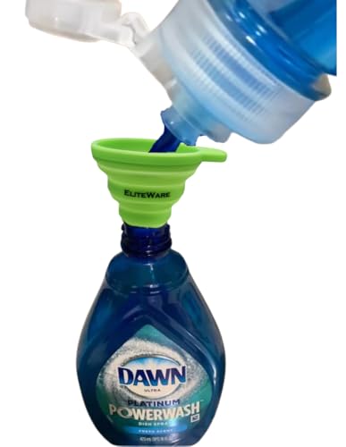 Image of Dish Sponge with one Collapsible Funnel and Dawn Ultra Platinum Foam Dish Soap - 30.9 oz Refill, Fresh Rapids Scent (2 Bottles)