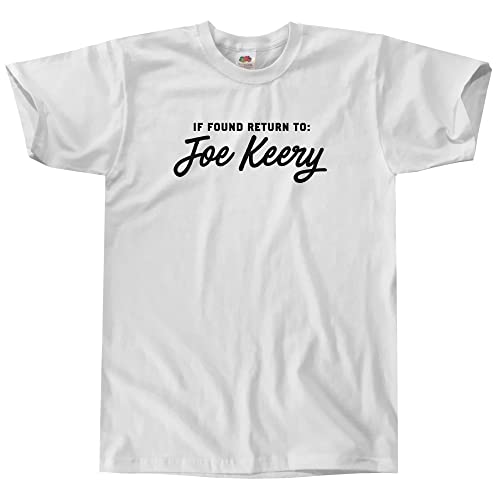 Outsdr Homens unissexo If Found Return To Joe Keery t-shirt, Branco, L