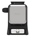 Ninja-Belgian-Waffle-Maker-Pro-Vertical-Design-5-Shade-Settings-with-Precision-Pour-Cup-Chef-curated-Recipe-Guide-Black-Silver-BW1001