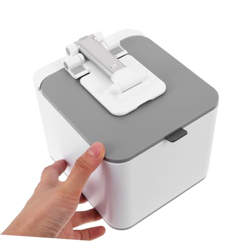 Mini caneca de basura portátil con soporte para teléfono miniatura 4