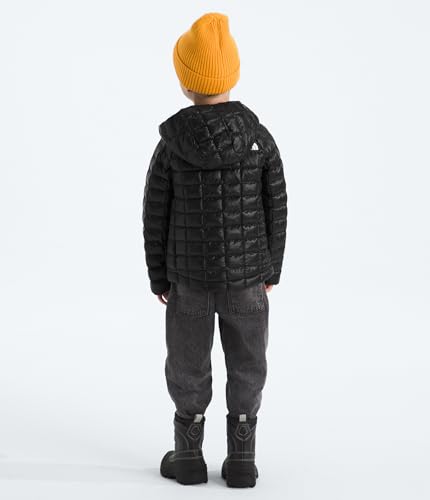 The North Face Kids' Thermoball Hooded Jacket High-Loft Insulation, Ripstop Fabric, 3 Piece Hood, Chin Guard, TNF Black, 6 - image 2