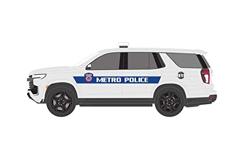 ModelToyCars 2021 Chevy Tahoe Police a escala 1:64 miniatura 2