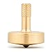 DjuiinoStar High Performance Spinning Top: Long Lasting, Lengthened Stem, CNC Machined from Solid Brass, Great Time Killer, EDC Desktop Toy, for Serious Players DST-805