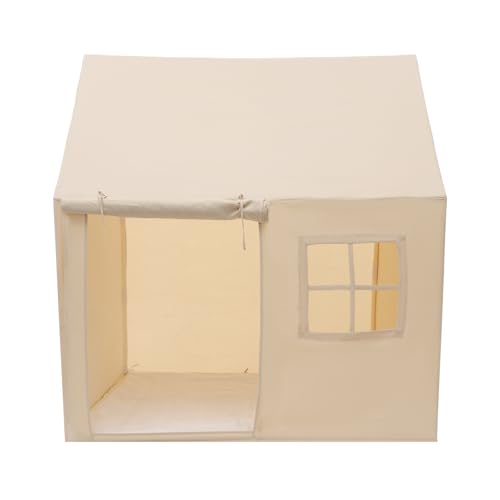 Beige Kindertelt Drinnen, Boden stehend Zelt Spielzelt für Kinder, für Wohnzimmer, Kindergärten, Kinderzimmer, Schlafzimmer 125 * 90 * 125 cm