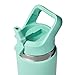 YETI Rambler 26 oz Bottle, Vacuum Insulated, Stainless Steel with Color Matching Straw Cap, Seafoam
