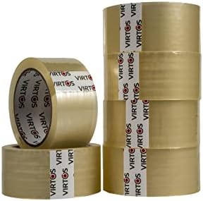 Virtos Tape Rolls Fragile Packaging Tape for Boxes and Parcels 48mm x 66m | Heavy Duty Roll Secure Sticky Sealing Tape Strong Wrapping tape Moving Boxes Large Postal Bags Packing Cartons (36, Fragile)
