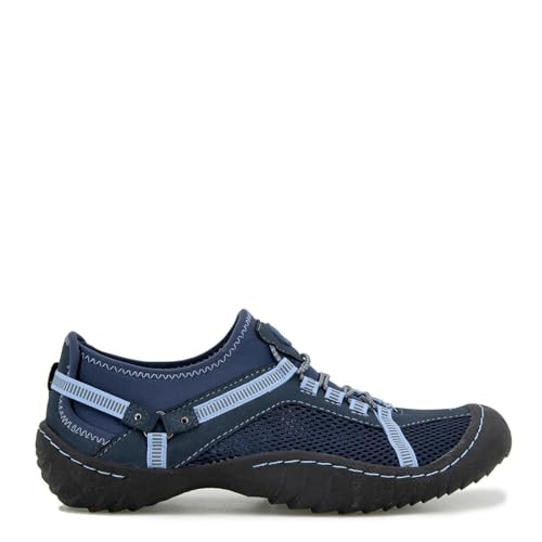 JBU Women's Tahoe Water Ready Sneaker, Navy/Stone Blue, 114