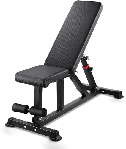 Hantelbank, verstellbare Negativbank, Multifunktion Fitness Trainingsbank...