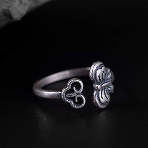 Bague papillon argent 925 ajustable contre les erreurs de taille - 5