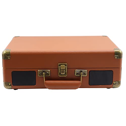Porte-documents rétro tourne-disque Bluetooth avec haut-parleurs pour vinyle, prise en charge de l’enregistrement 3… - Les Beatles, Paul McCartney, John Lennon, RIngo Starr, George Harrison Porte-documents rétro tourne-disque Bluetooth avec haut-parleurs pour vinyle, prise en charge de l'enregistrement 3… – Image 3