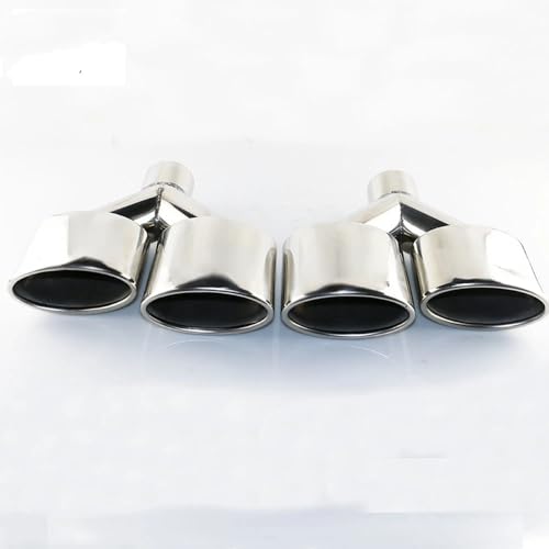 Double pointe ovale type Y pour modification échappement W204 classe C - 3