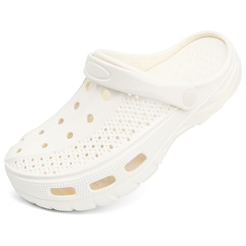 ChayChax Mens Womens Arch Support Clogs, Chalk,14-15 W/12-13 M by ChayChax - Used condition - US$27.22
