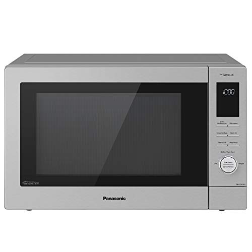 Panasonic HomeChef 4-in-1 Microwave Oven with Air Fryer, Convection Bake, FlashXpress Broiler, Inverter Microwave Technology, 1000W, 1.2 cu ft with Easy Clean Interior – NN-CD87KS (Stainless Steel)