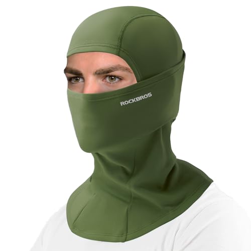 ROCKBROS �h���o���N���o�X�L�[�}�X�N �j���p �h�� �ۉ� �~�p�X�J�[�t�}�X�N ���f�B�[�X �l�b�N�E�H�[�}�[ �t�[�h �T�C�N�����O�p, �f�B�[�v�O���[��, One Size