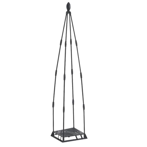 Enrejado para plantas trepadoras al aire libre | Enrejado de metal al aire libre para plantas trepadoras - Torre de marco resistente a la corrosión para patio, balcón, jardín, invernadero, pepino